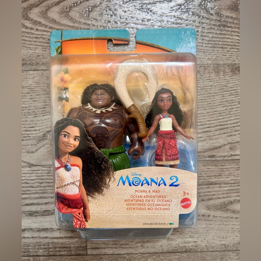 Mattel Disney Moana 2 Moana & Maui Ocean Adventures Small Doll Set